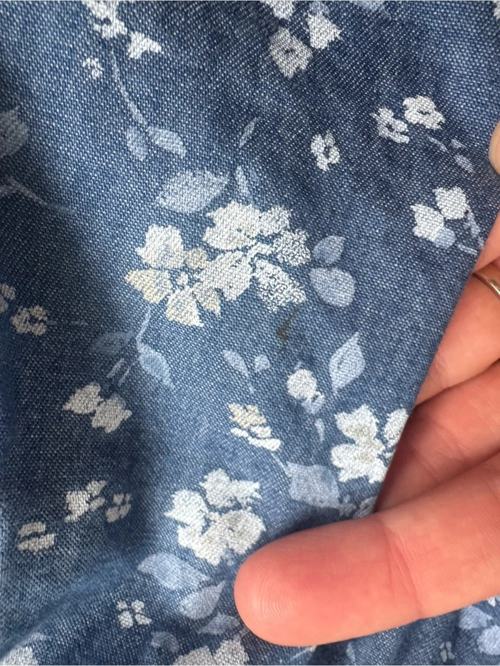 BabyGap Chambray Puff sleeve dress